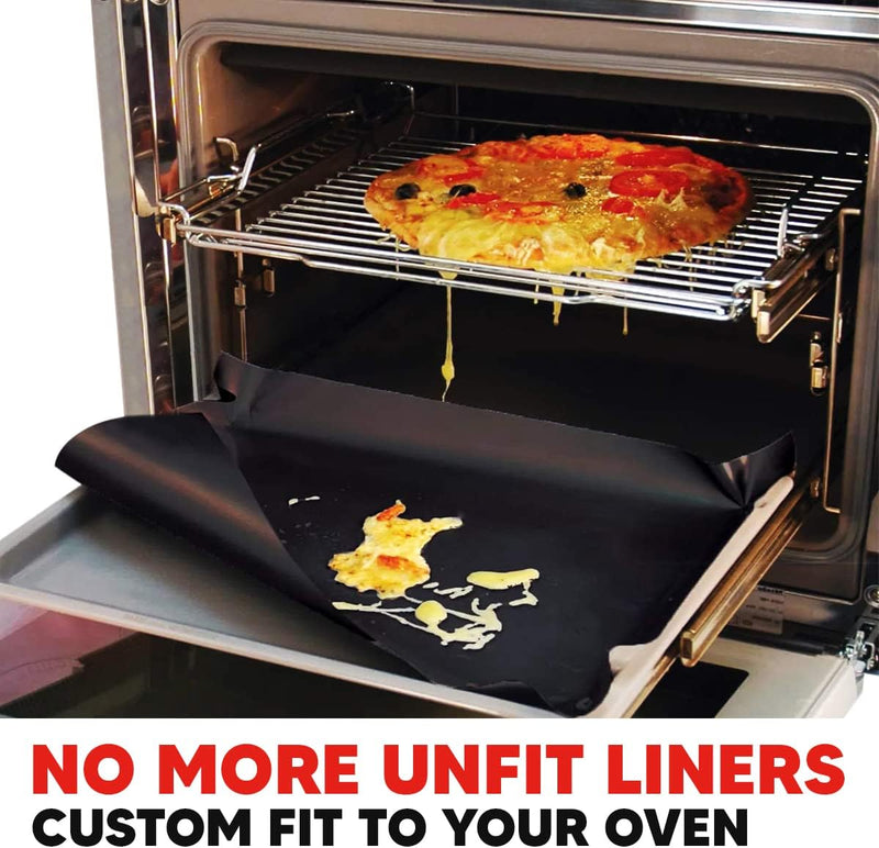 2-Pack Large Non-Stick Oven Liners - 17x 25 BPA  PFOA Free