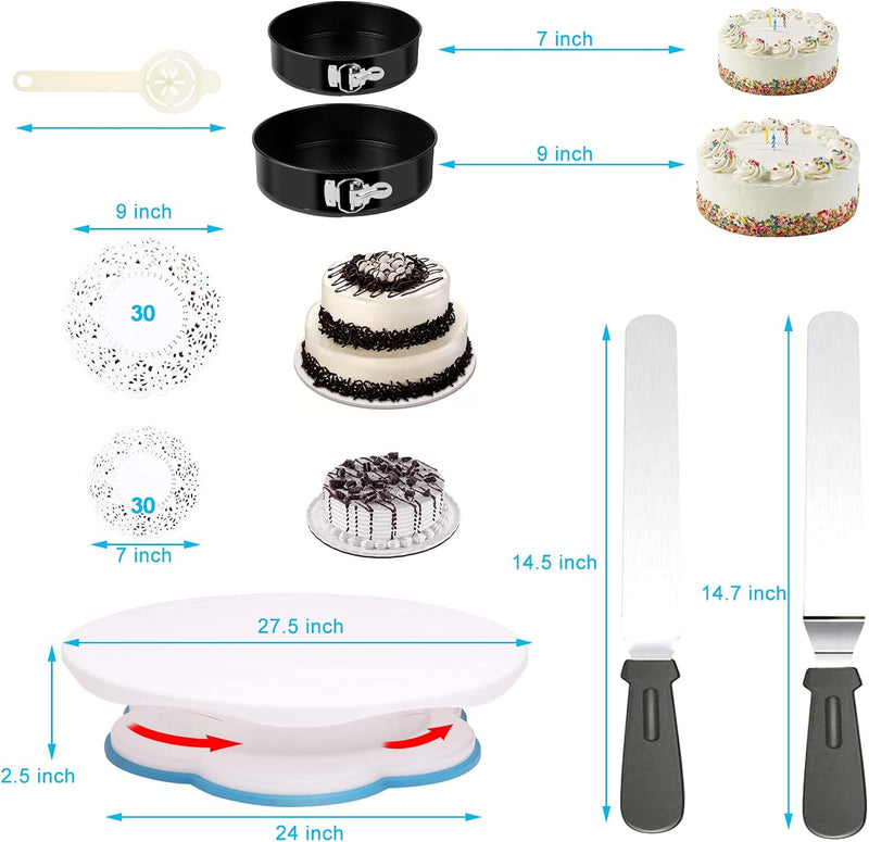 238 Piece Cake Decorating Set with Electric Hand Mixer Bowls and Pans