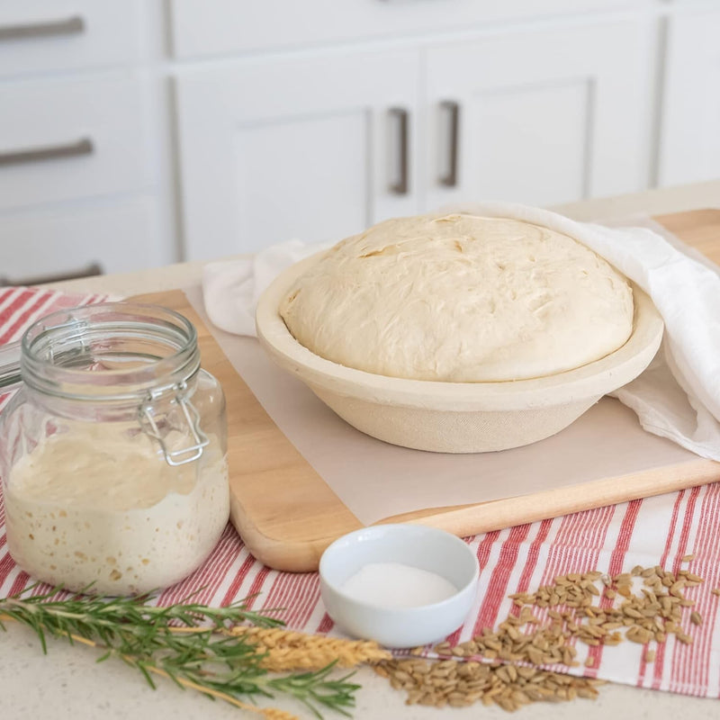 9 Sourdough Bread Proofing Basket - Non-Stick Brotform made with Spruce Wood Pulp German-Made Bakers Gift