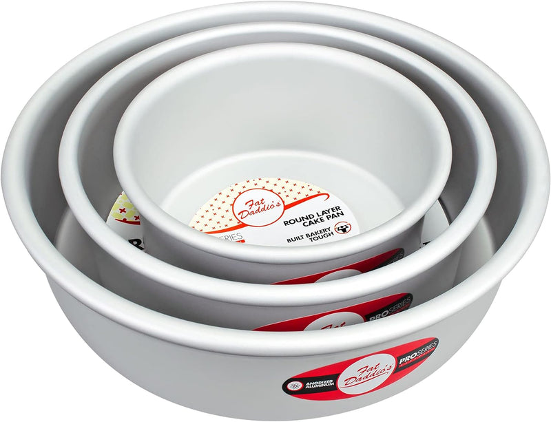 Fat Daddios Anodized Aluminum Round Cake Pan - 8x4 inch