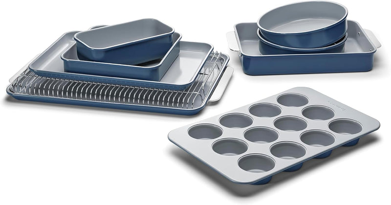 11-Piece Non-Toxic Ceramic Bakeware Set - PTFE  PFOA-Free