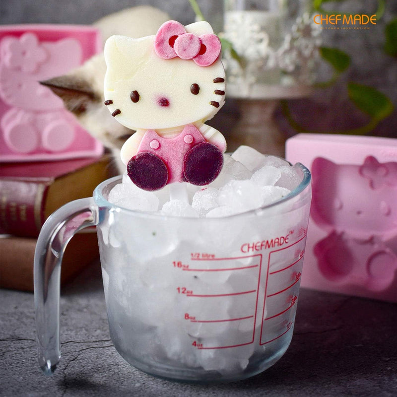 Hello Kitty Cake Pan - 4 Non-Stick Silicone Molds for Oven  Instant Pot Pink