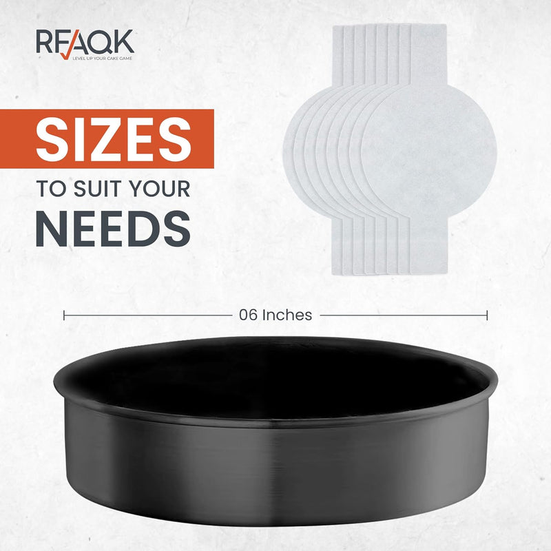 RFAQK 133PC Round Cake Pan Set with Baking and Decorating Supplies