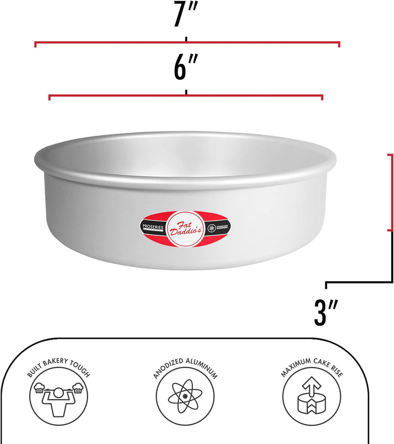 Fat Daddios Anodized Aluminum Round Cake Pan - 8x4 inch