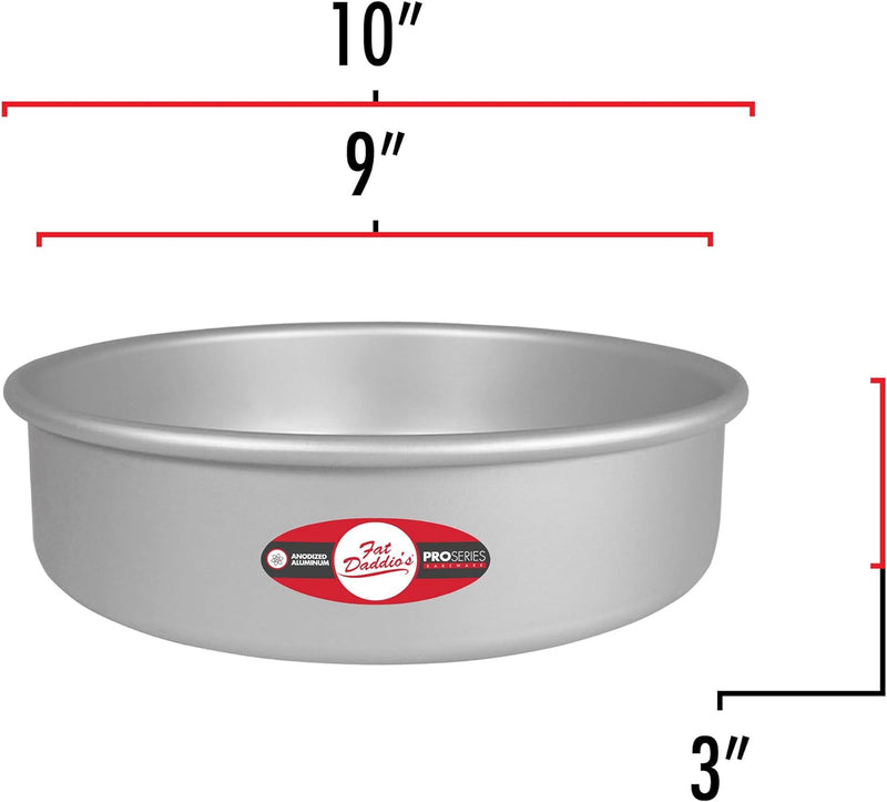 Fat Daddios 6x3 Inch Round Cheesecake Pan - Silver