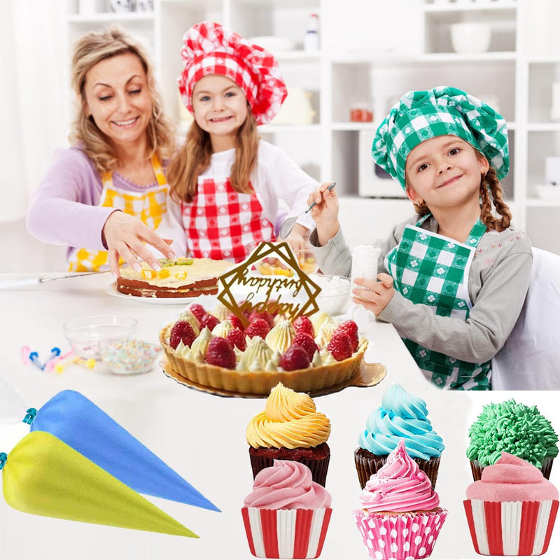 122pc Tipless Piping Bag Set for IcingCookies Decorating with Accessories 12 Inch