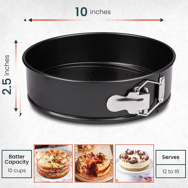 9 Nonstick Springform Cake Pan with 30 Parchment Paper Liners Leakproof Design