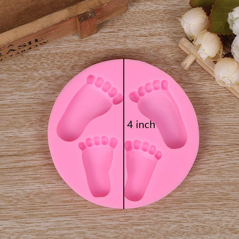 3D Silicone Number Mold with Stick Hole for Cake Decorating - Birthday Baking Fondant Chocolate - OBTANIM