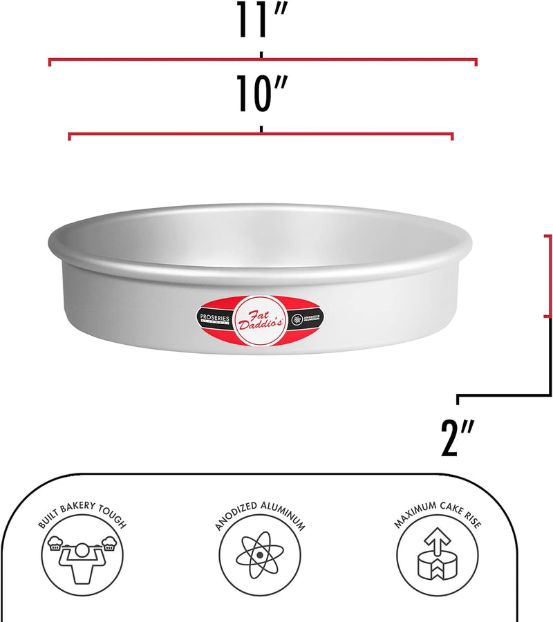 Fat Daddios Anodized Aluminum Round Cake Pan - 8x4 inch