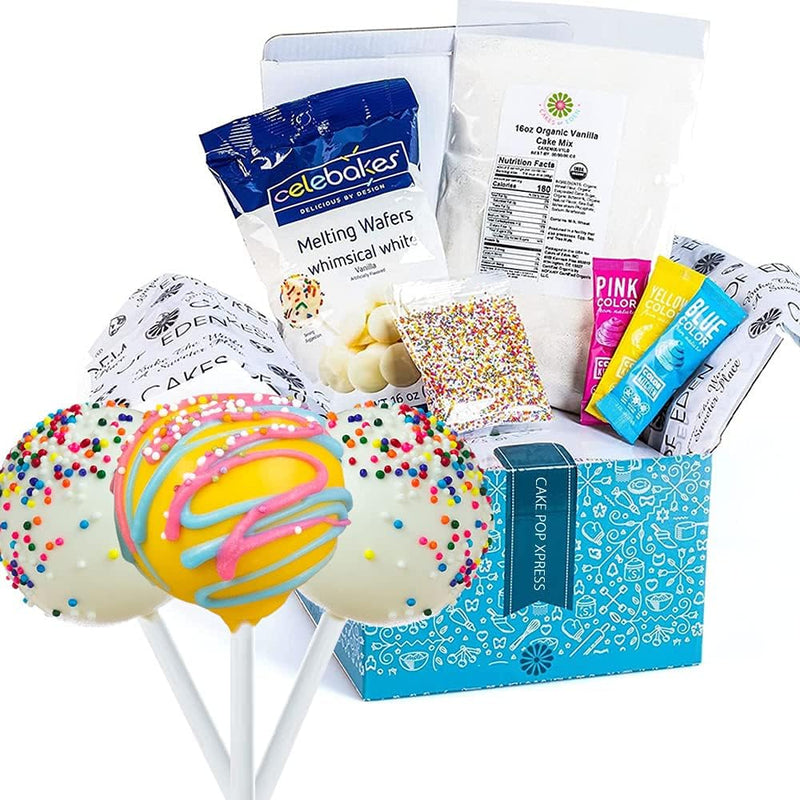 Complete Cake Pop Maker Kit - Nonstick Silicone Includes Stand Molds Sticks Melting Pot Decorating Pen Twist Ties