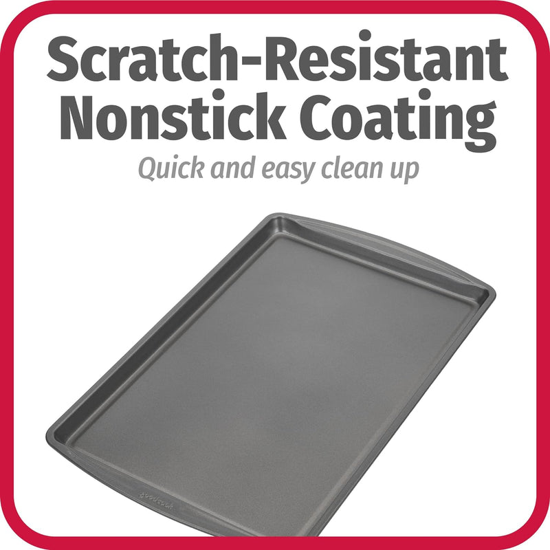 Nonstick Cookie Sheet Set - Goodcook 3-Piece Steel Set