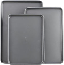 Nonstick Cookie Sheet Set - Goodcook 3-Piece Steel Set