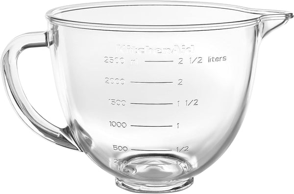 KitchenAid 5qt Glass Bowl Stand Mixer with Measurement Markings