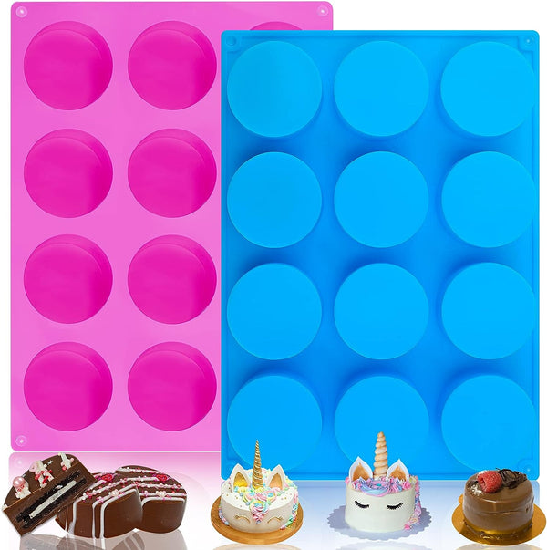Sakolla Chocolate Cookie  Cylinder Silicone Mold Set - Perfect for Treats  Crafts