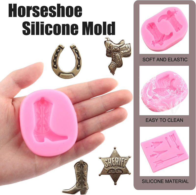 Horse Silicone Molds - Set of 4 for Cake Decorating and Fondant