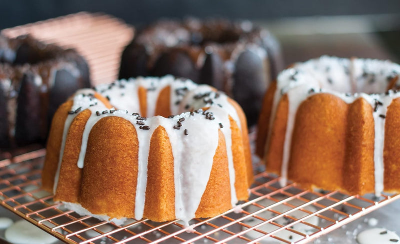 Nordic Ware Formed Bundt Pan 6-Cup - Navy