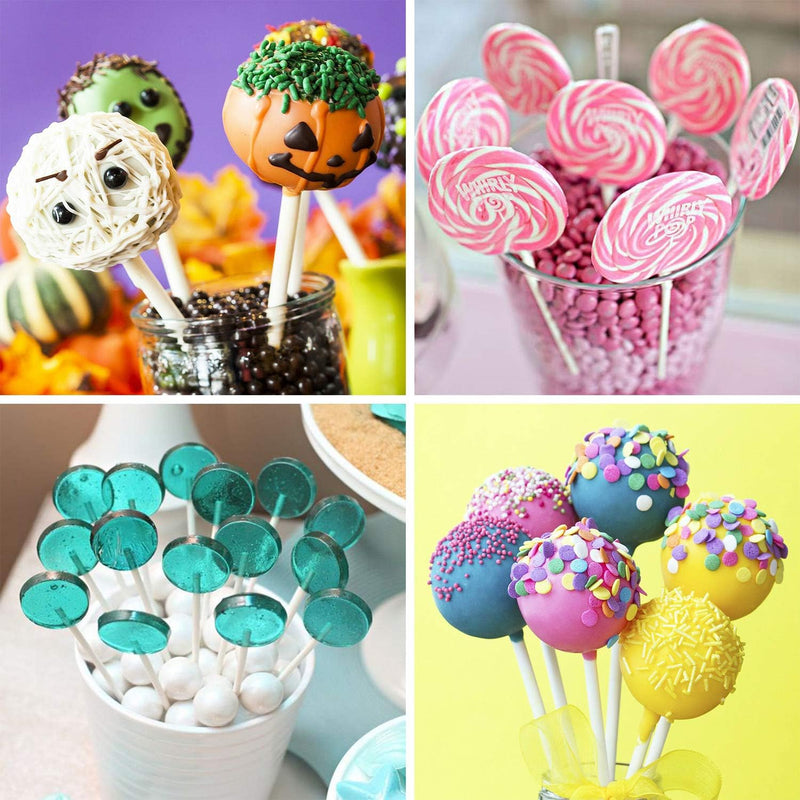 Cake Pop Treat Bag Set - 300PCS Including Parcel Bags Treat Sticks and Twist Ties