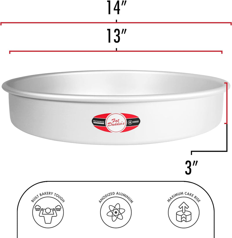 Fat Daddios Anodized Aluminum Round Cake Pan - 8x4 inch