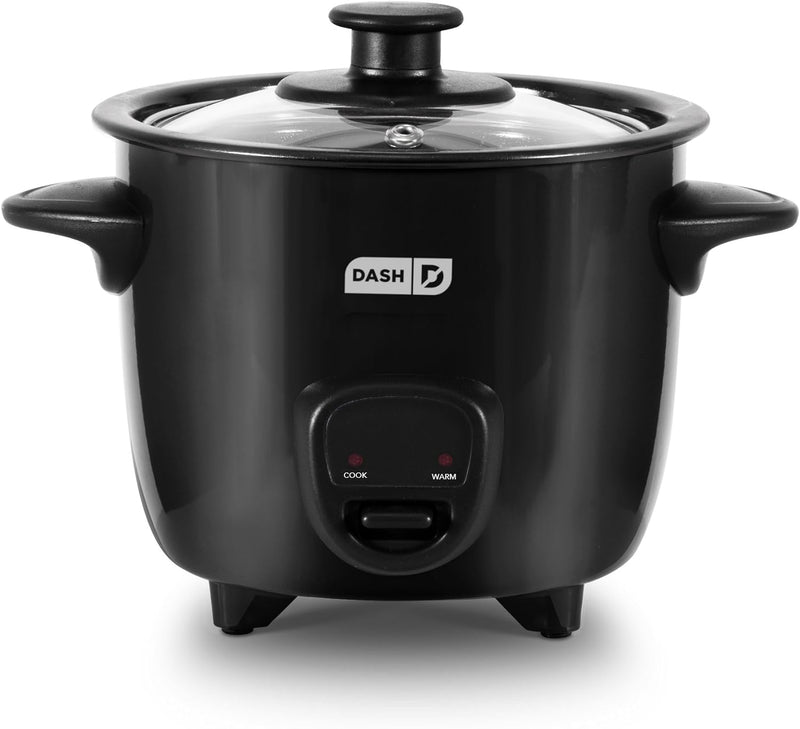 DASH Mini Rice Cooker Steamer - Nonstick Pot Keep Warm  Recipe Guide - Pink
