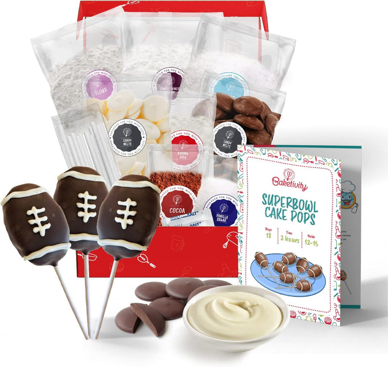 Baketivity Cake Pop Kit - No Mold or Maker Needed Stand and Baking Set for Kids  Kosher