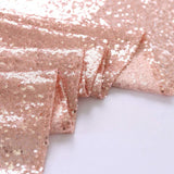 Rose Gold Sequin Tablecloth Rectangle 55X80Inch Glitter Seamless Rose Gold Tablecloth Decoration for Weeding Birthday Restaurant Baby Shower