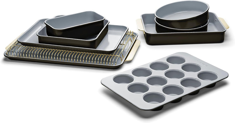 11-Piece Non-Toxic Ceramic Bakeware Set - PTFE  PFOA-Free