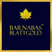 Barnabas Blattgold Gold Leaf Sheets, Edible Cake Decorations, Loose Edible Gold Leaf for Cupcakes and Chocolate, 1.5 inches per Sheet, Book of 12 Gold Foil Sheets
