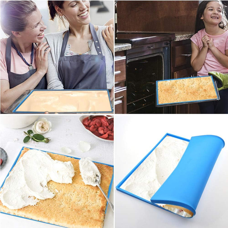 2-Piece Swiss Roll Baking Tray Set - Silicone