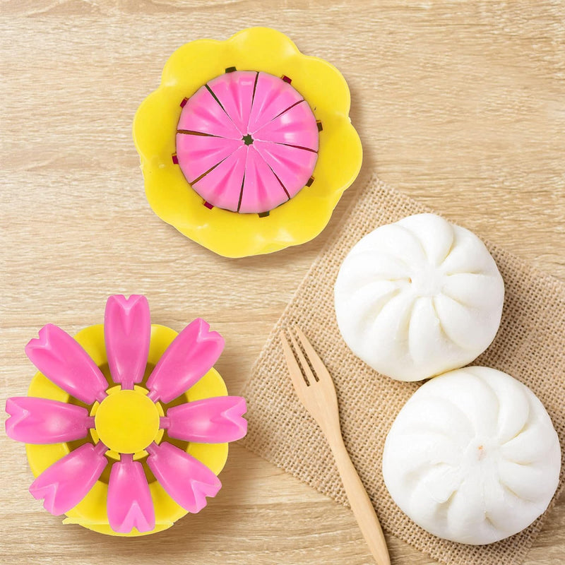 Bun and Dumpling Maker Set with Cooking Tools for Kids - GreenPink