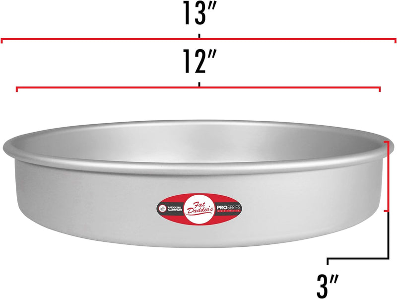 Fat Daddios 6x3 Inch Round Cheesecake Pan - Silver