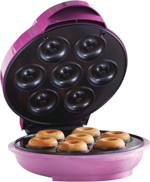 Brentwood Mini Donut Maker - Non-Stick Pink