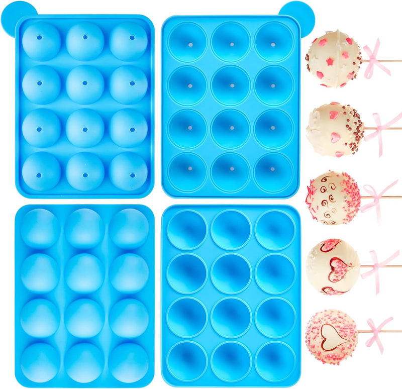 12-Cavity Cake Pop Maker Set with Display Stand and Accessories