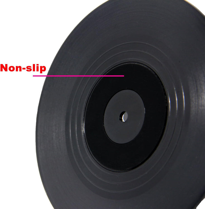 Vinyl Record Coasters Set of 6 - Furniture Protection