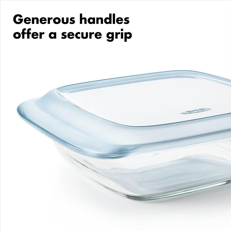 OXO Good Grips Glass 1.6 Qt Loaf Baking Dish with Lid