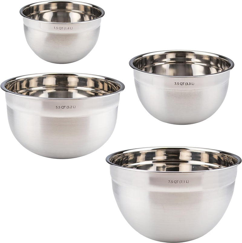 Tovolo Stainless Steel Mixing Bowl - 15 Quart Dishwasher-Safe