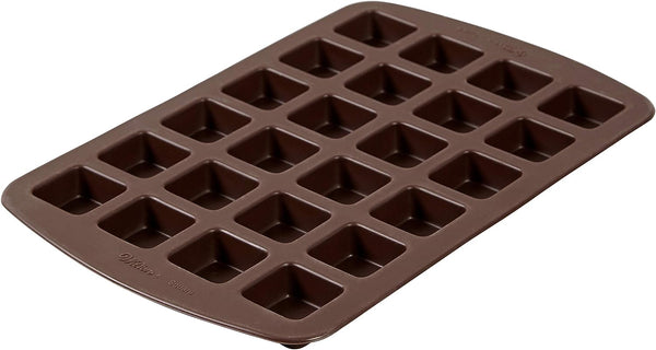 Wilton Silicone Brownie Mold - 24-Cavity Bite-Size Squares
