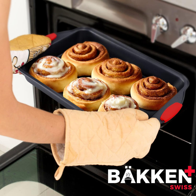 10-Piece Non-Stick Bakeware Set with Silicone Handles - by Bakken