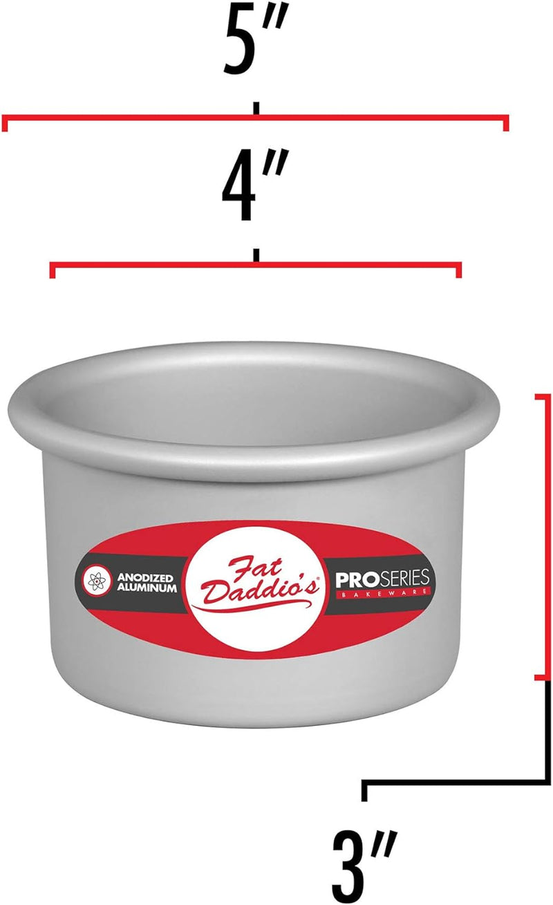 Fat Daddios 6x3 Inch Round Cheesecake Pan - Silver