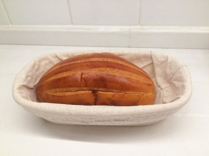 Handmade Banneton Bread Dough Proofing Basket with Linen Liner