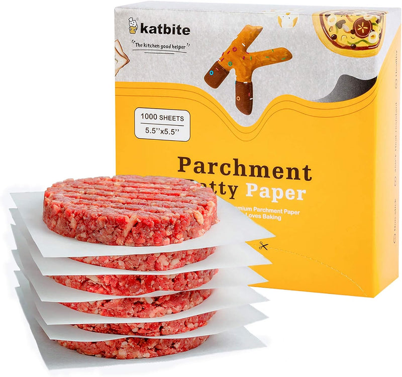 Katbite 200PCS Parchment Paper Sheets - Heavy Duty 12x16 Inch for Baking Cooking Frying Air Fryer Grilling Oven