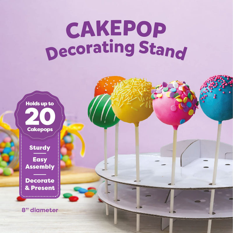 KIDSTIR Kids Baking Set - Cake Pop DIY Kit for Ages 6-12 - Vanilla Flavor