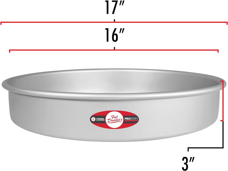 Fat Daddios Anodized Aluminum Round Cake Pan - 8x4 inch