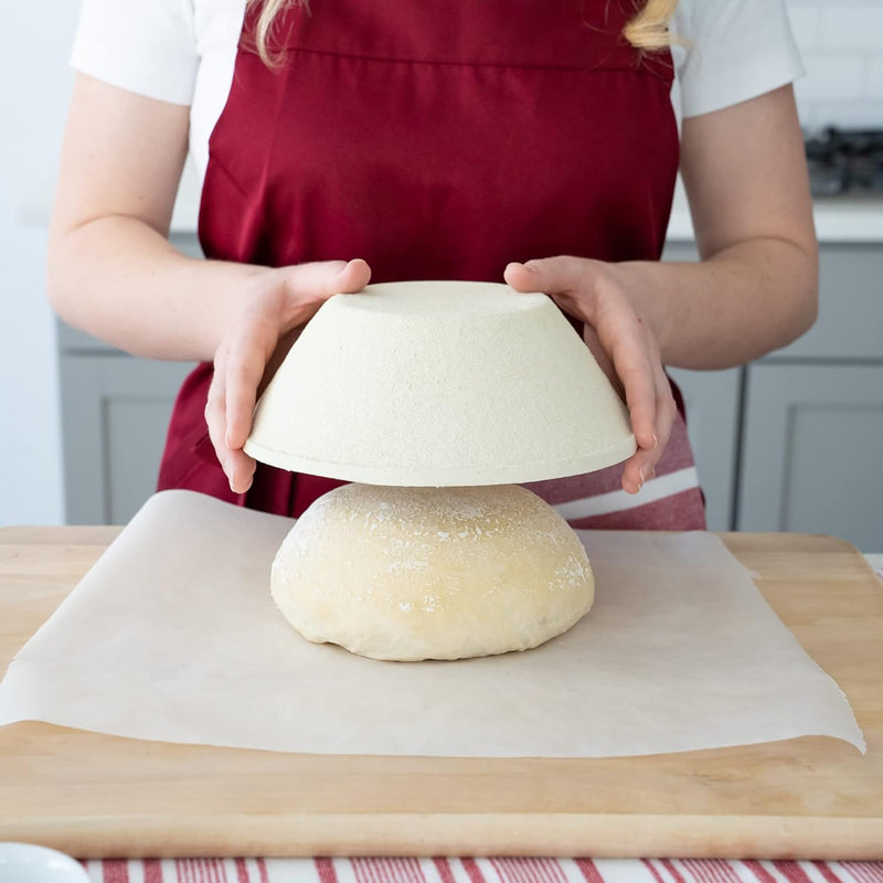 9 Sourdough Bread Proofing Basket - Non-Stick Brotform made with Spruce Wood Pulp German-Made Bakers Gift