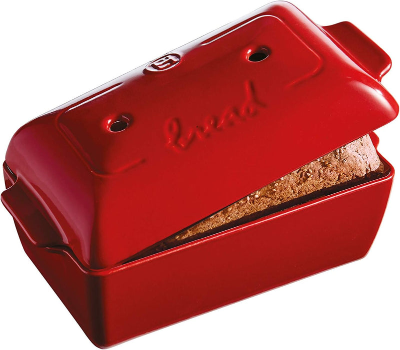 Emile Henry Loaf Baker - Burgundy Bread Loaf Baking Pan