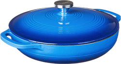 Lodge 36 Quart Enameled Cast Iron Casserole - Caribbean Blue