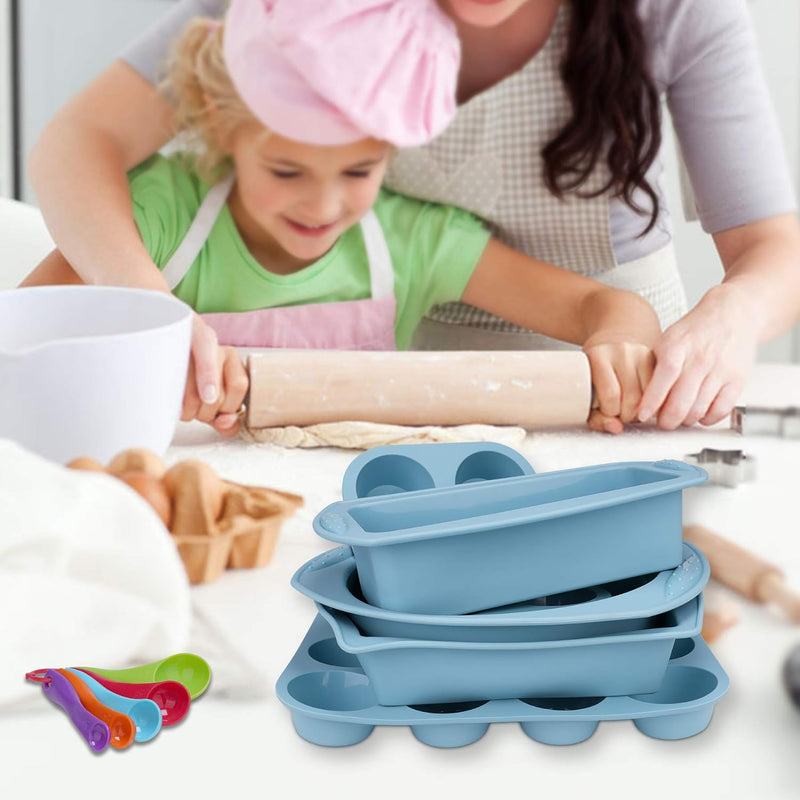 7in1 Nonstick Silicone Baking Set - Oven Bakeware Kit