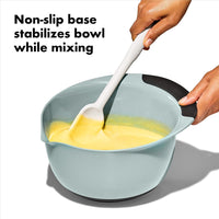 OXO,plastic Good Grips 3-Piece Mixing Bowl Set – Blueberry, Jam & Seltzer Handles,4.7 LITERS, Large
