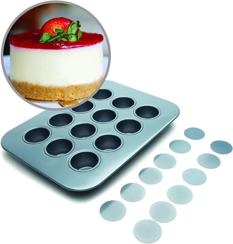 Non-Stick Baking Pan - 12 Cup Silver Whoopie Pie - Fox Run