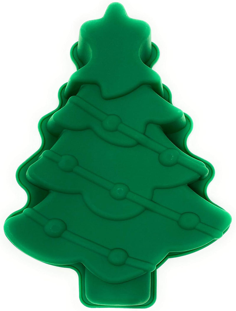 Christmas Tree Cake Pan - 3D Silicone Baking Mold for Holiday Parties