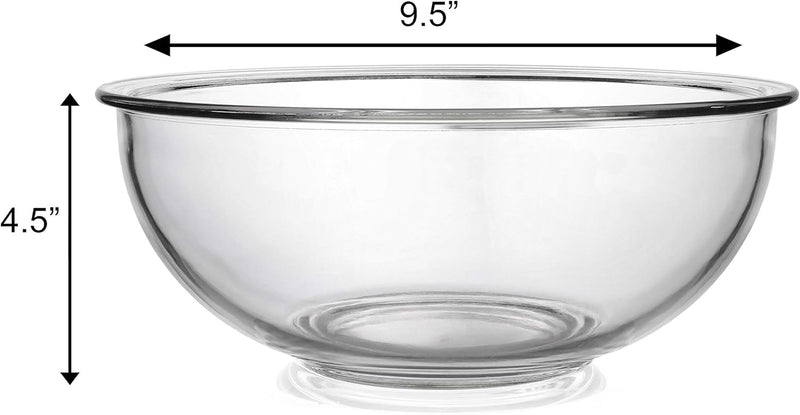 BOVADO USA 1Qt Glass Bowl - Clear Multi-use Glass